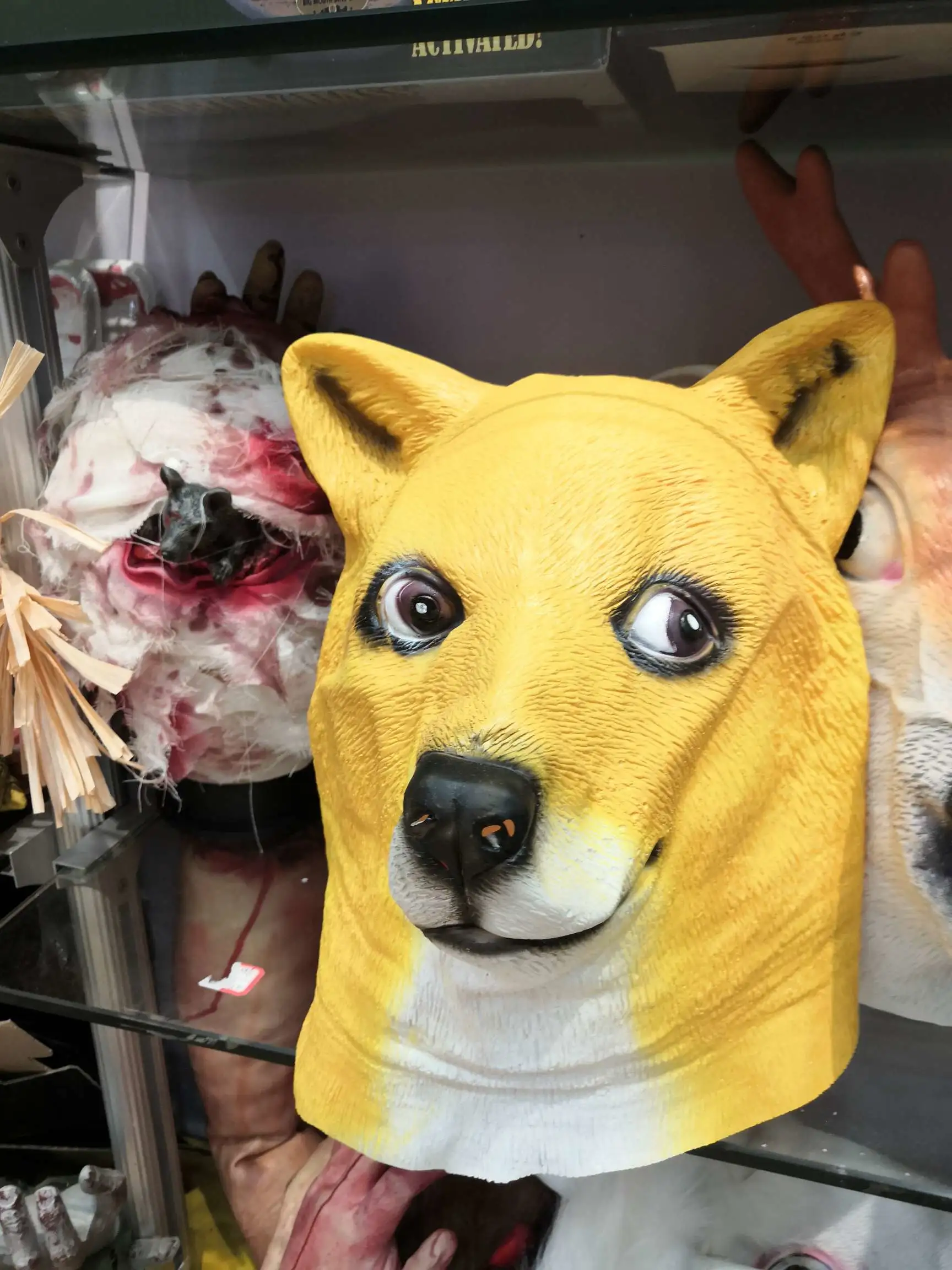 New Halloween decorations, cute Shiba Inu emoticons, masks, Halloween supplies manufacturer wholesale merchant Hai HNR Specification image