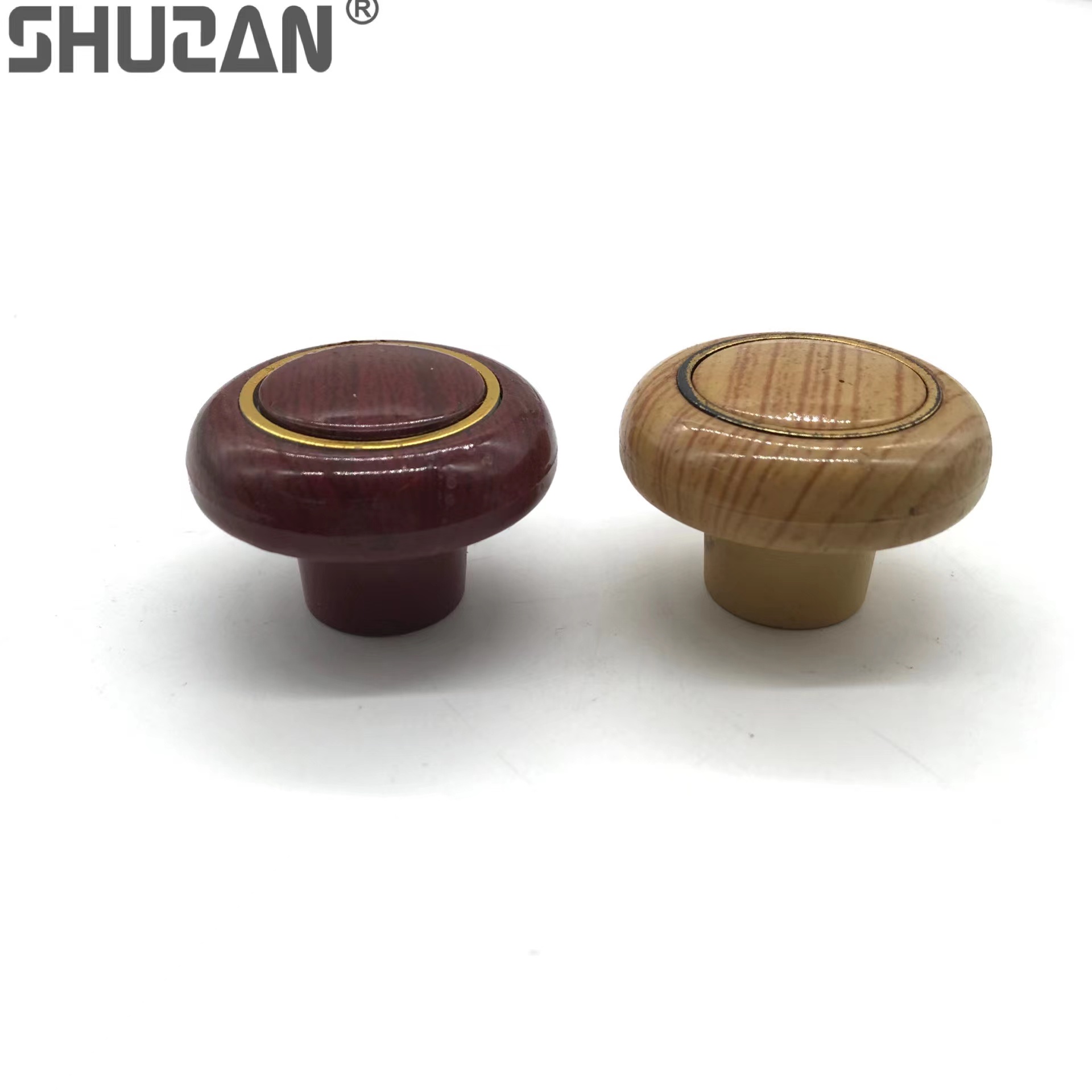 Shuzan door handle 304, children's cartoon wooden cabinet door handle, round solid wood drawer handle, wardrobe and cabinet hardware accessories model K3 003 details Picture