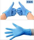 厂家销售一次性丁晴手套套家用防护手套外出蓝色手套食品级合成手套