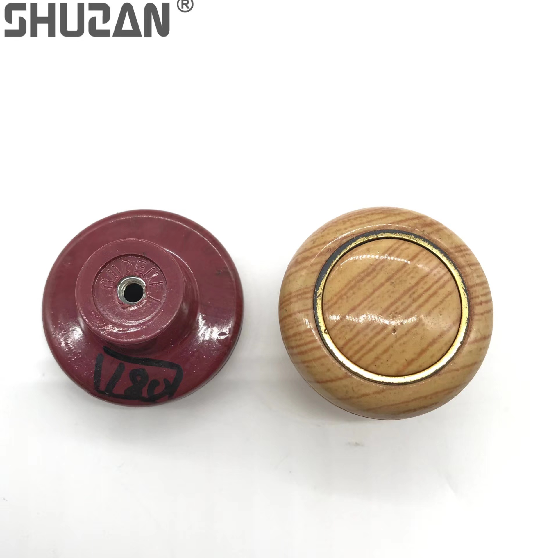 Shuzan door handle 304, children's cartoon wooden cabinet door handle, round solid wood drawer handle, wardrobe and cabinet hardware accessories model K3 003 Application Scenario