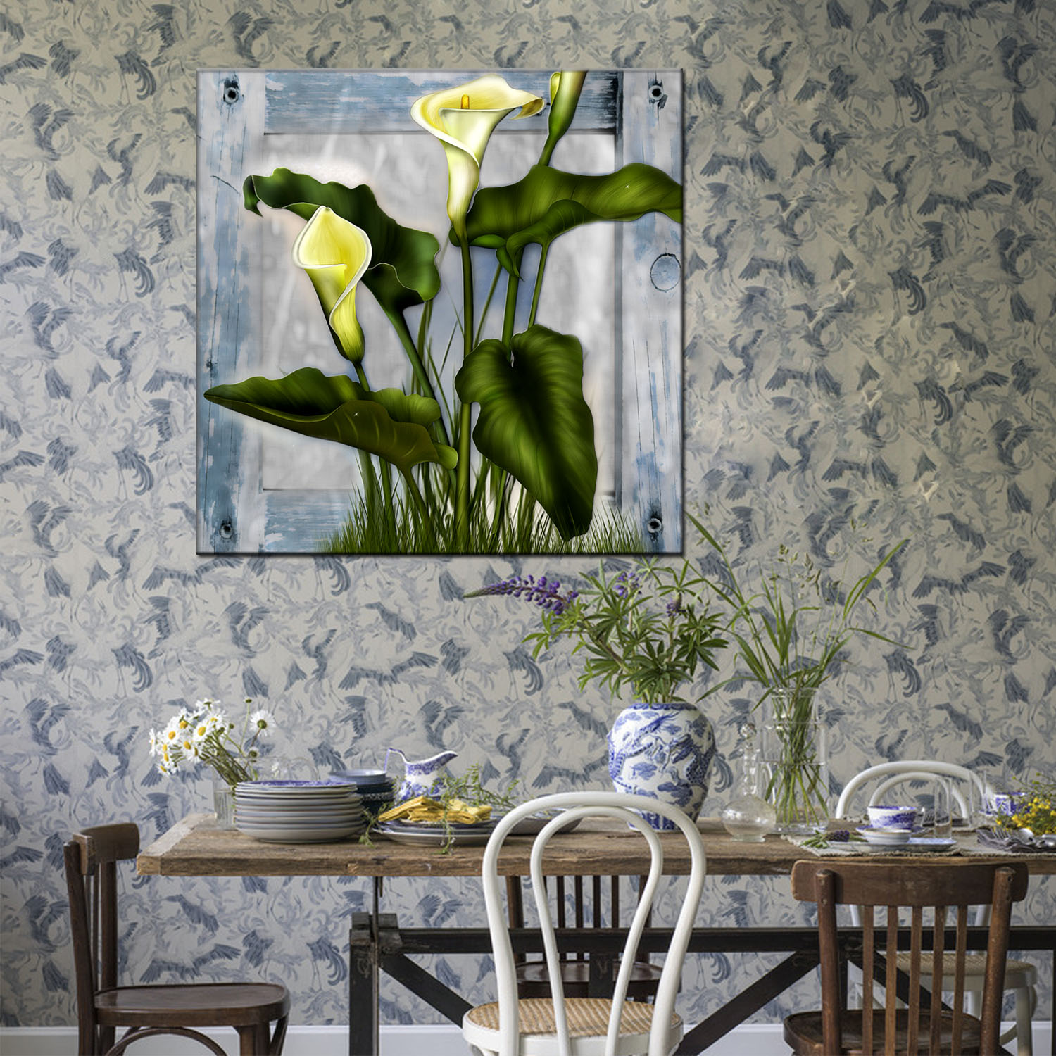 Jiusheng Flower Oil Paintings, Still life Oil Paintings, canvas paintings, frameless paintings, hotel oil paintings, spray paintings, printed paintings, factory direct sales, decorative paintings, oilpainting, various styles, welcome to customize with samples, large quantities 026 Application Scenario