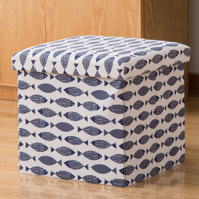 可折叠多功能收纳凳