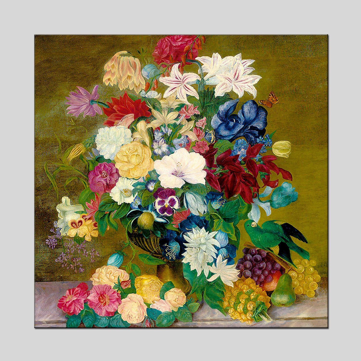 Jiusheng Flower Oil Paintings, still life Oil Paintings, canvas paintings, frameless paintings, hotel oil paintings, spray paintings, printed paintings, factory direct sales, decorative paintings, oilpainting, various styles, welcome to customize with samples, large quantities 020 Item Picture