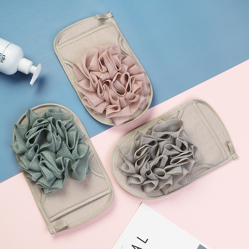 Bath scrubbing gloves Specification image