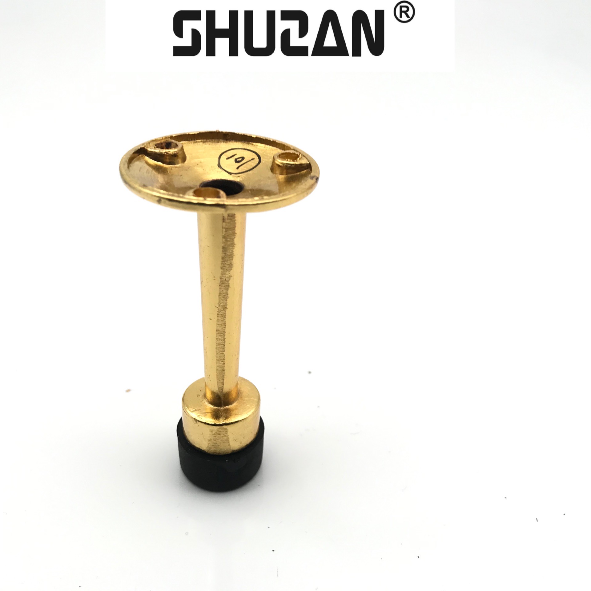 Shuzan XX brand zinc alloy rubber anti-collision door, floor-mounted circular door, bedroom silent door stop, hardware accessories, other general hardware accessories 003 details Picture