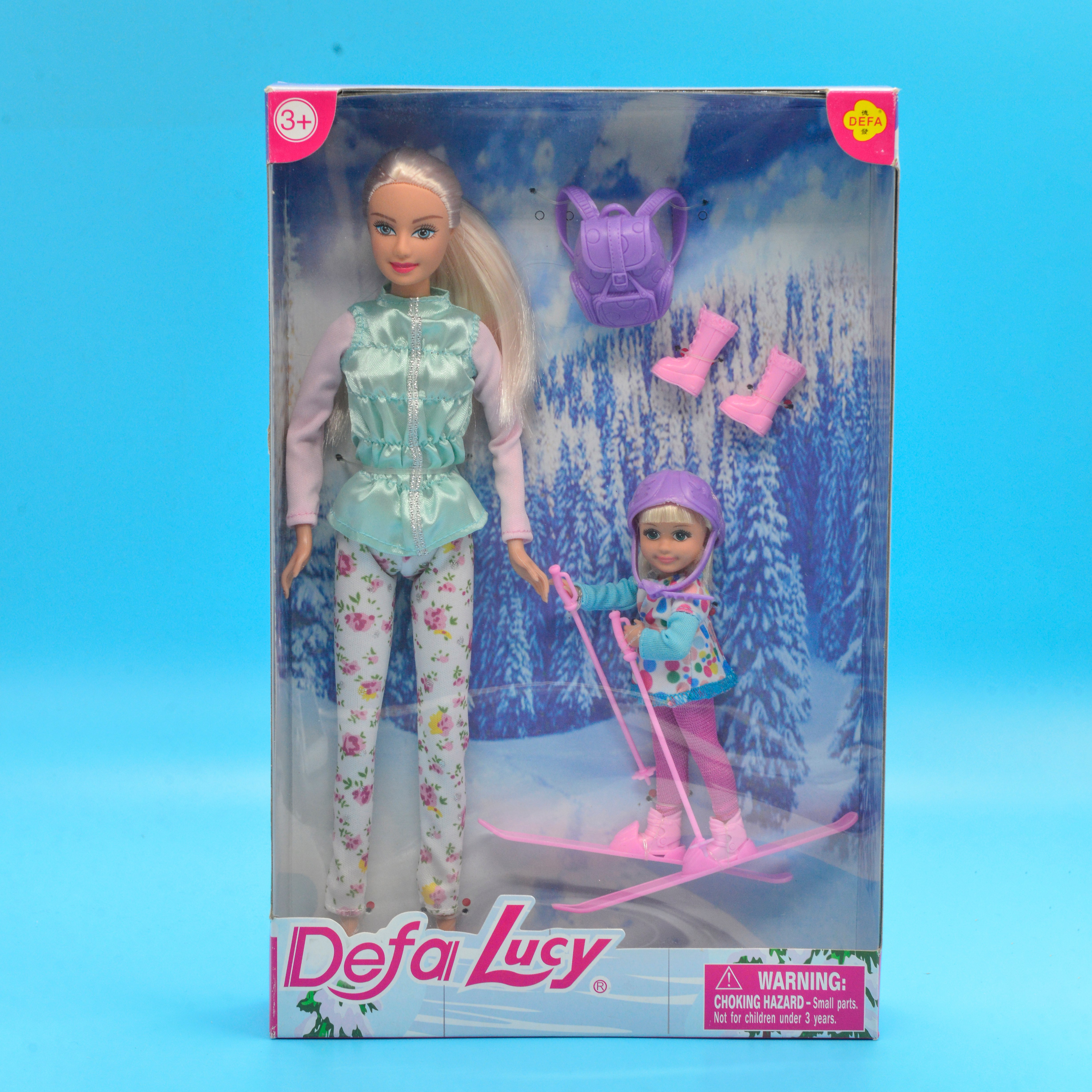 DEFA LUCY滑雪板娃娃滑板姐妹套装