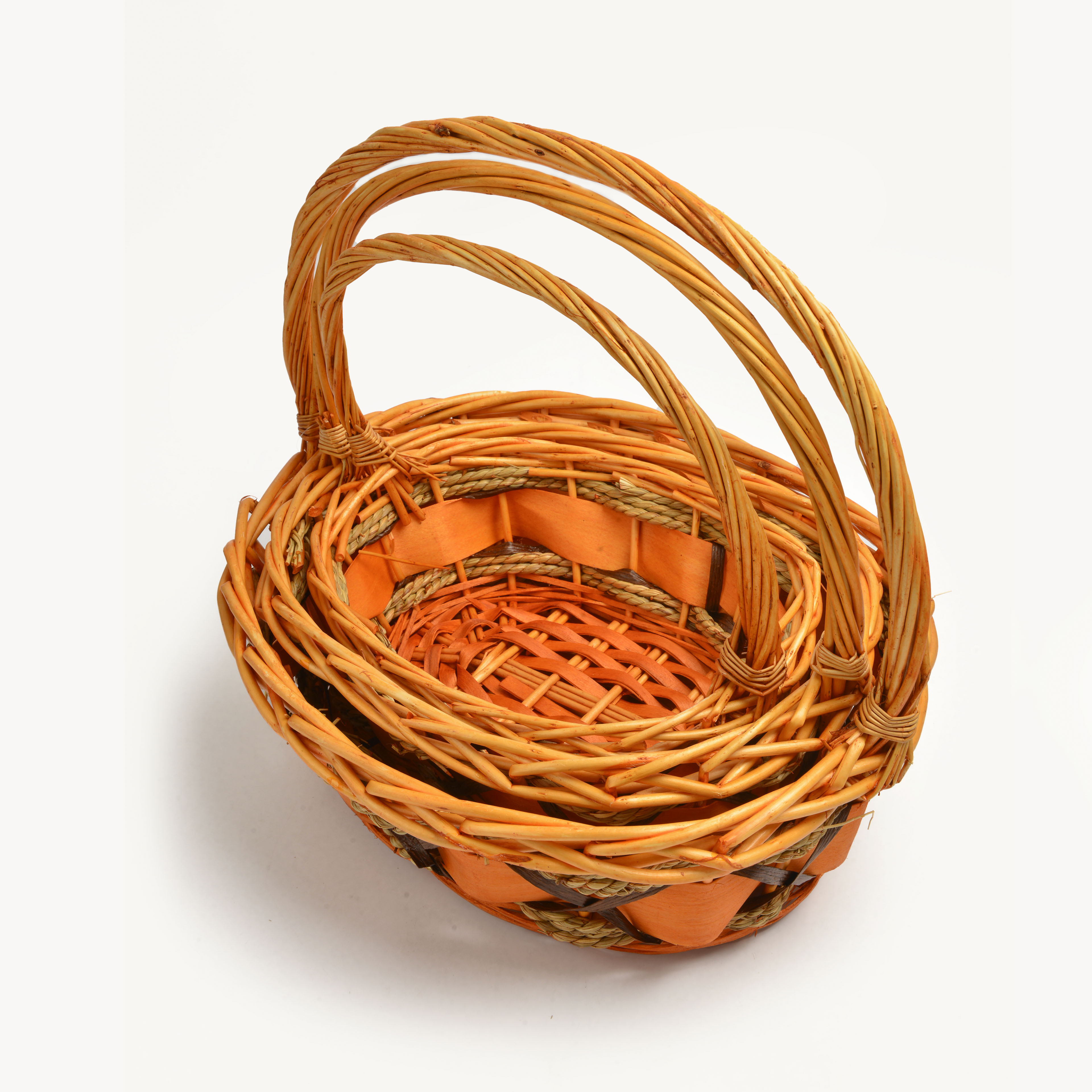 花篮/收纳筐/水果篮白底实物图