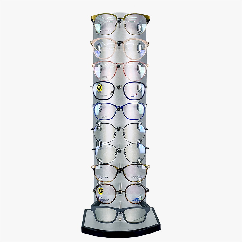 10副银色眼镜展示架墨镜陈列货架眼镜架详情图5