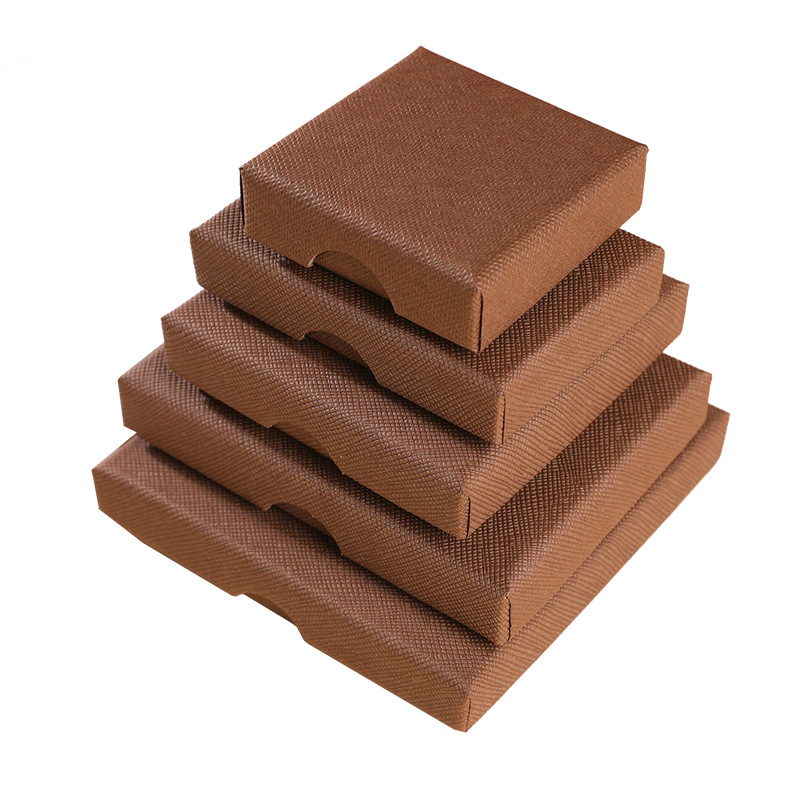 Retro brown ring box, bracelet and jewelry box