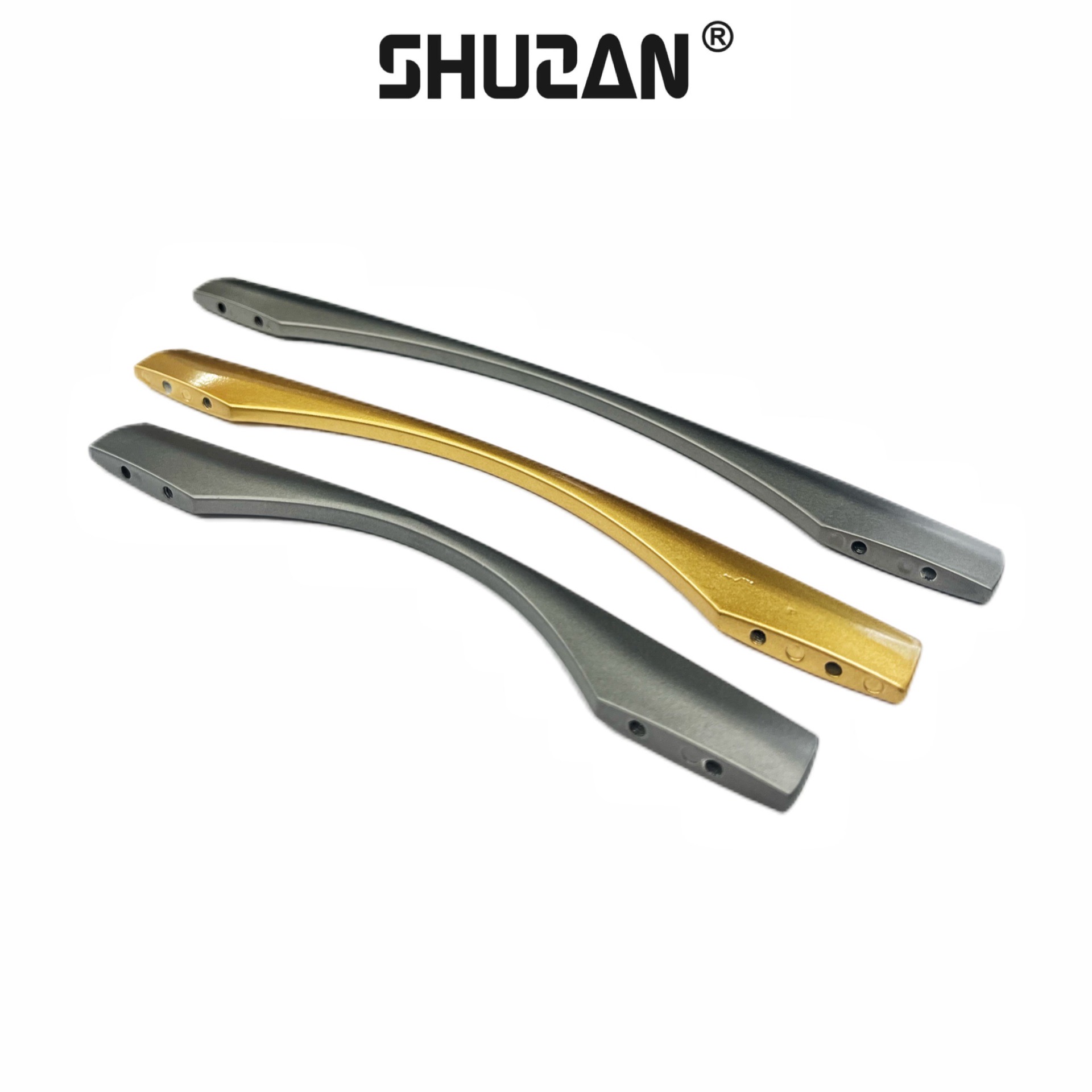 Shuzan Premium brand 304 stainless steel handles, door handles, exposed aluminum alloy furniture handles, cabinets, wardrobes, doors, special high-end model A101 003 Specification image