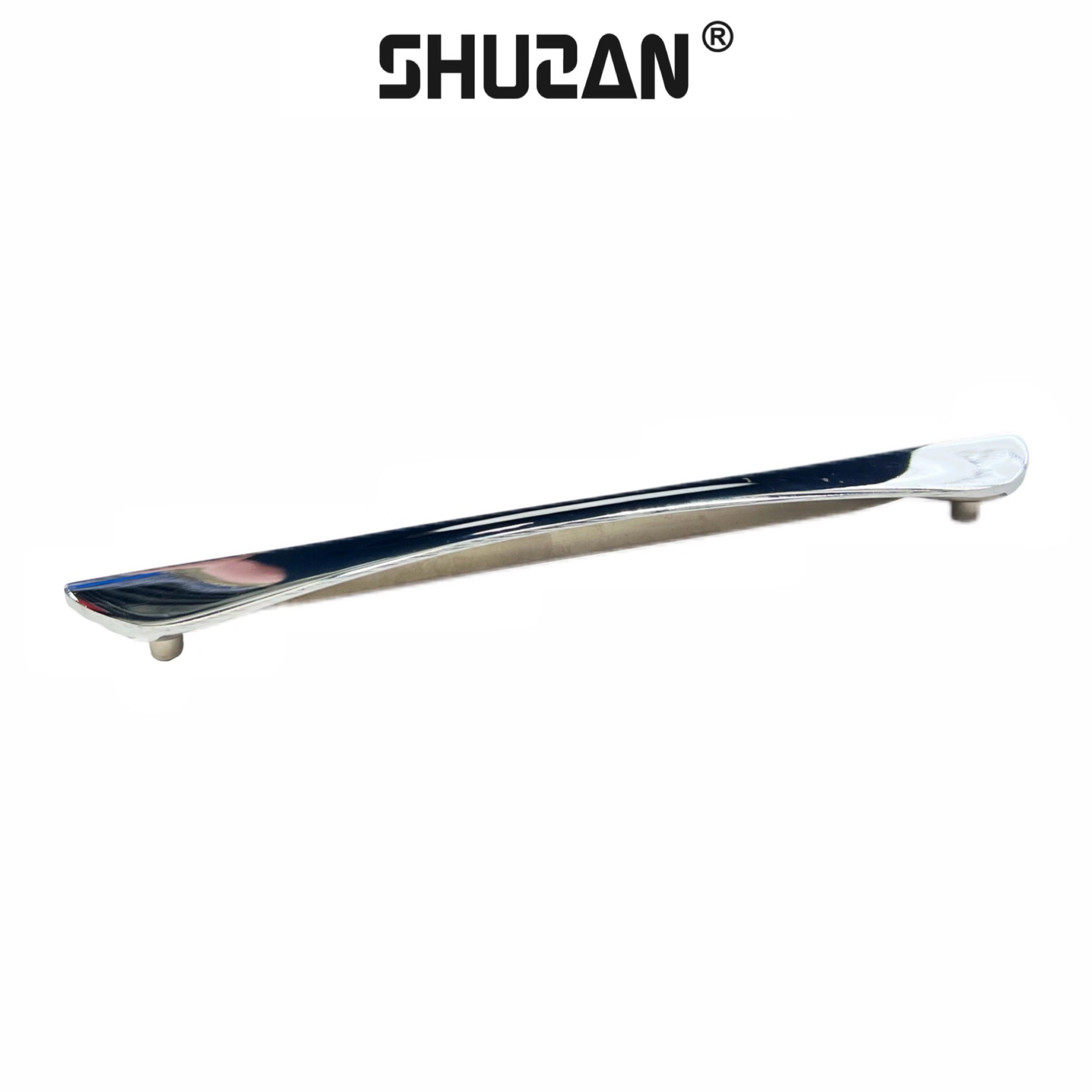 Shuzan Nordic light luxury style furniture handles made of 304 stainless steel for drawers, cabinets, shoe cabinets and wardrobes. The door handles are easy to install details Picture