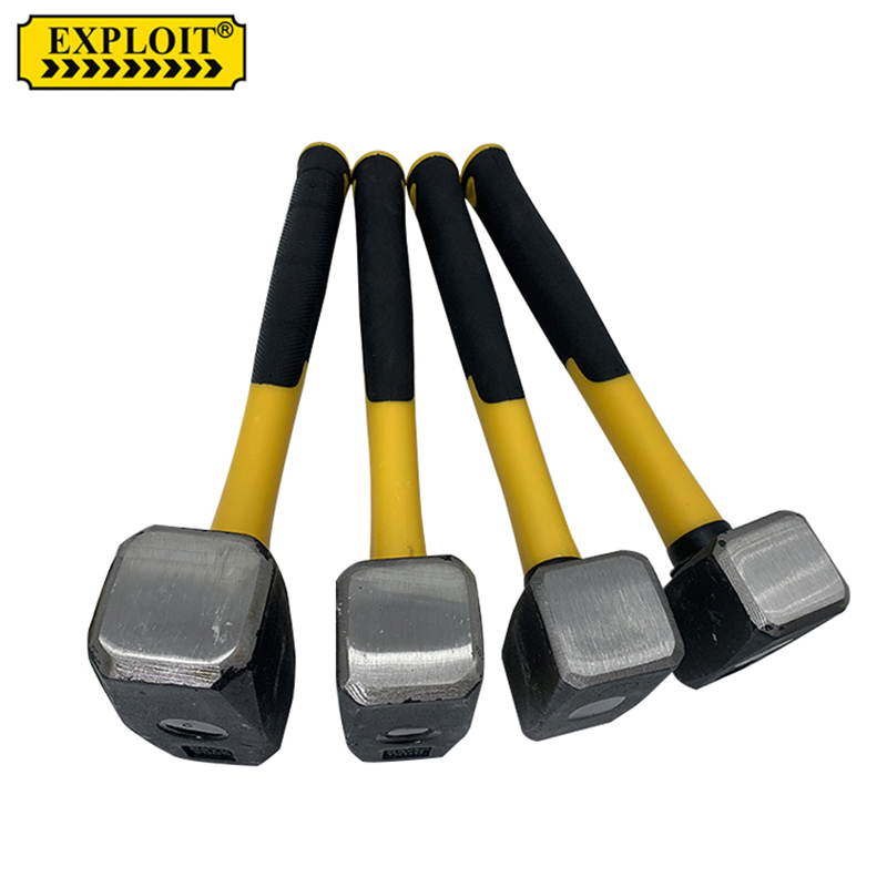 TPR手柄/工业级锤/石工锤白底实物图