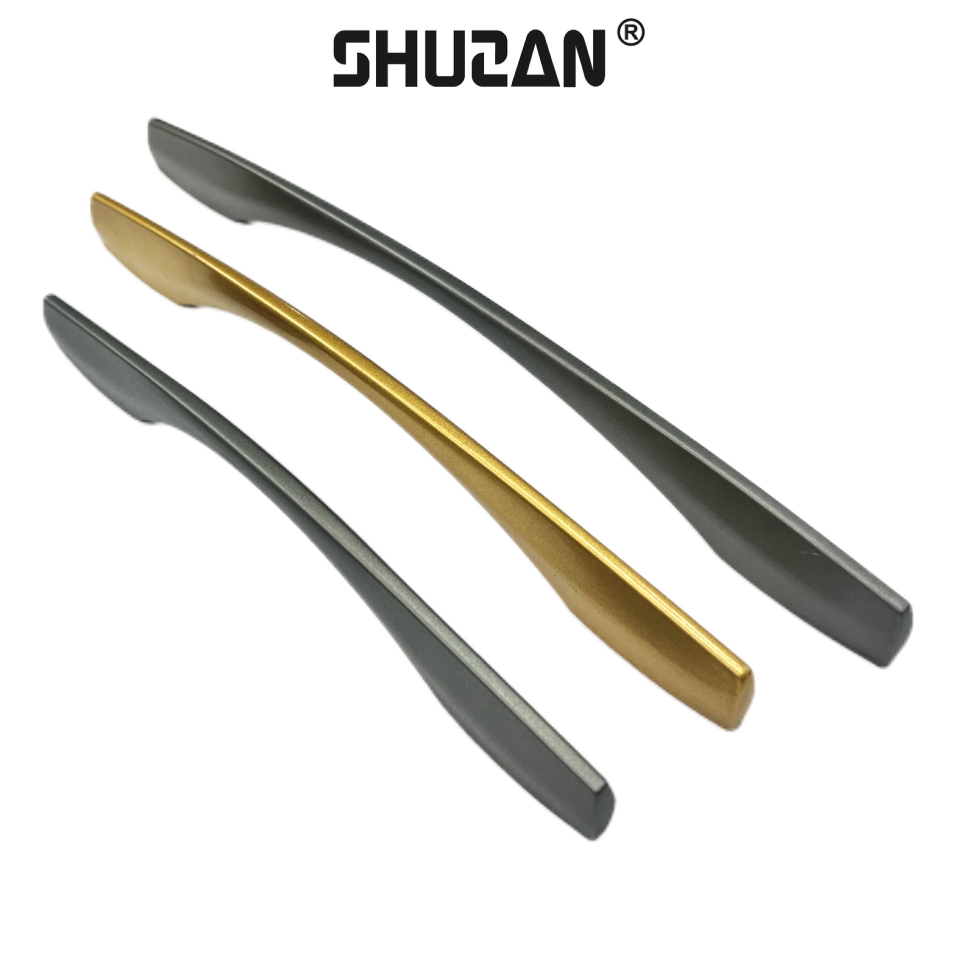 Shuzan Premium brand 304 stainless steel handles, door handles, exposed aluminum alloy furniture handles, cabinets, wardrobes, doors, special high-end model A101 003 details Picture