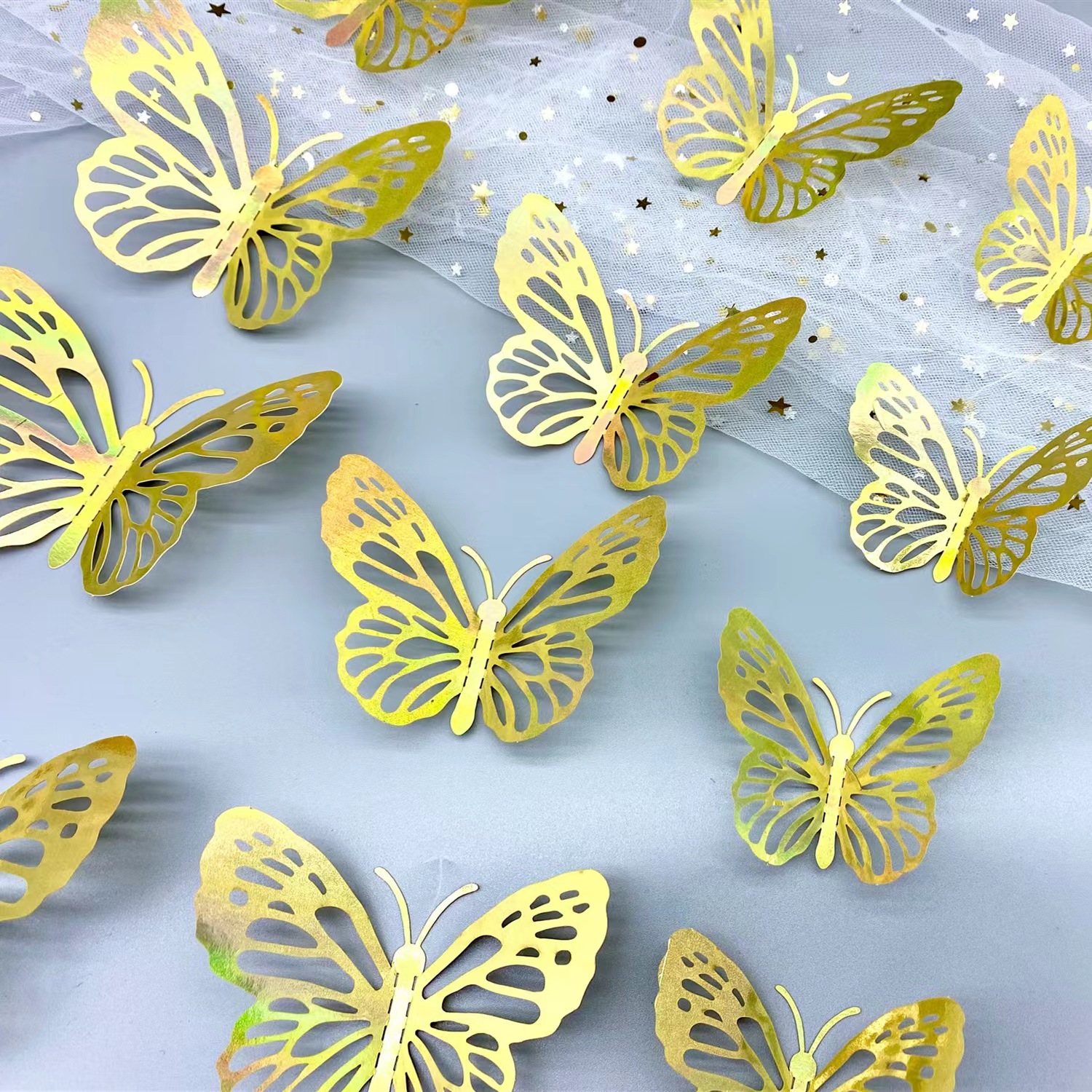 镂空蝴蝶墙贴/3D立体蝴蝶/镂空蝴蝶墙贴产品图