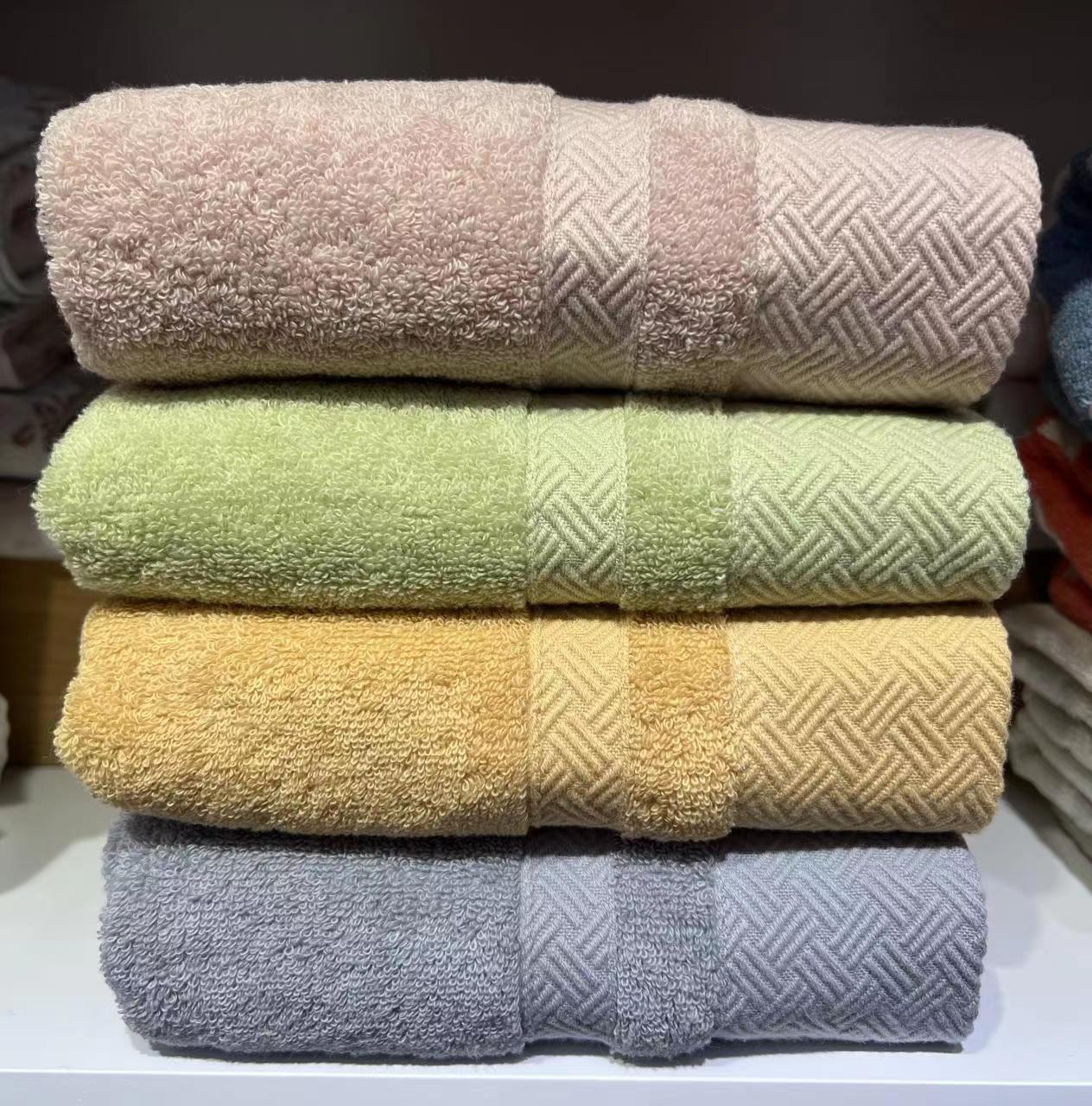 Yiwu quality products: Shenduo country-style pure cotton satin stall towels, household towels, gift towels Specification image