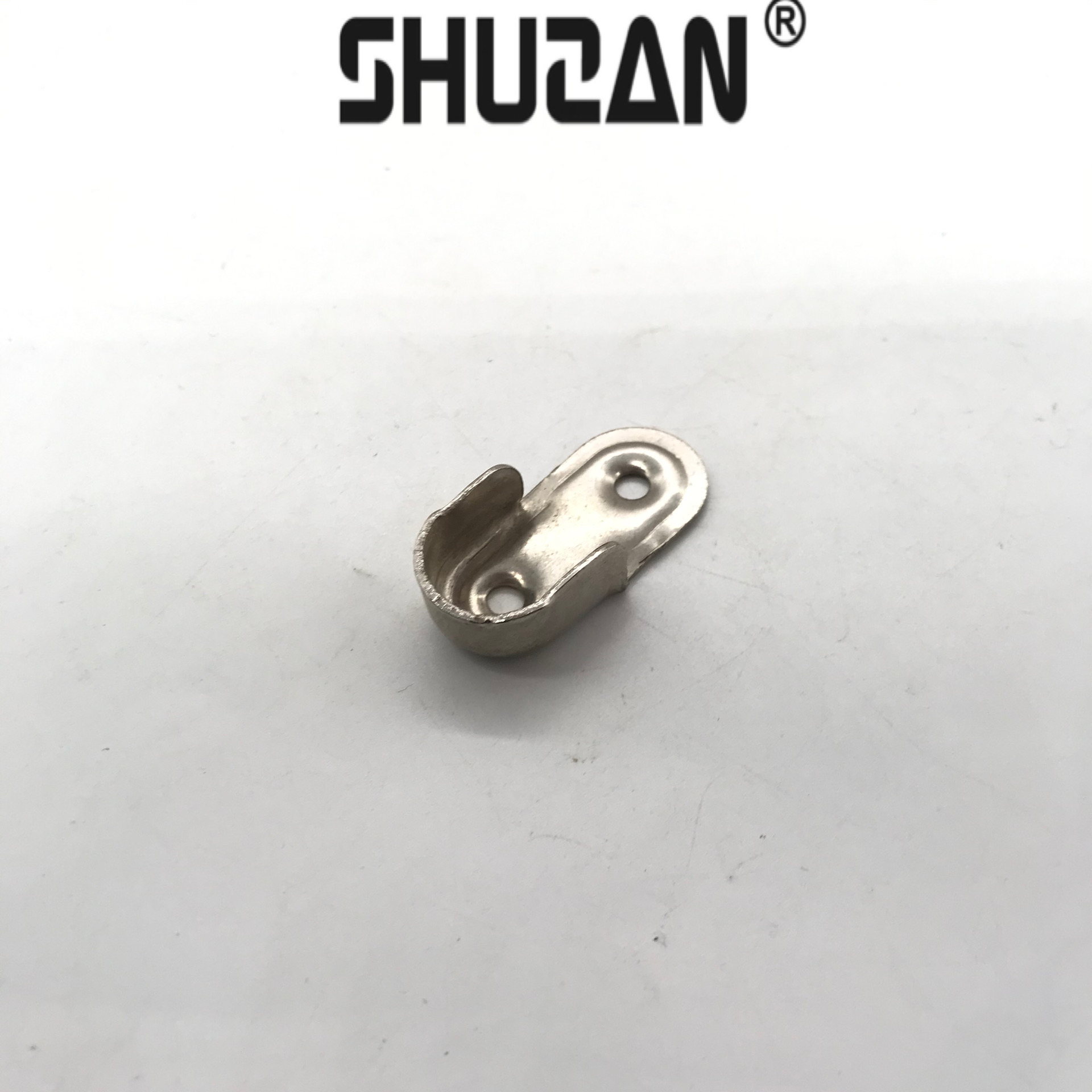 Shuzan non-drilling telescopic clothes hanger flange seat thickened clothes hanger support clothes hanger cabinet hardware accessories Stainless steel shower curtain rod B202 Other general hardware accessories 003 details Picture