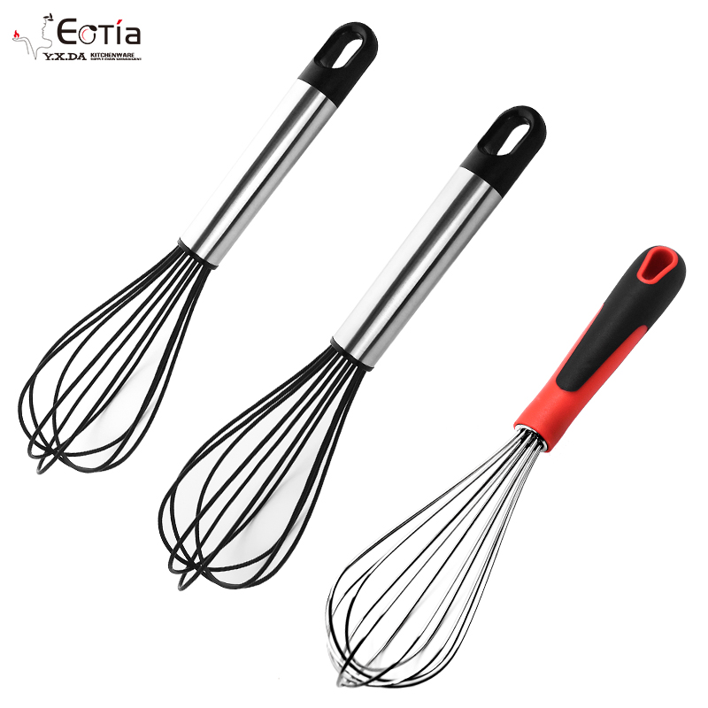 元达厨具eotia欧蒂娅不锈钢打蛋器 硅胶手柄搅拌器蛋抽奶泡打发器