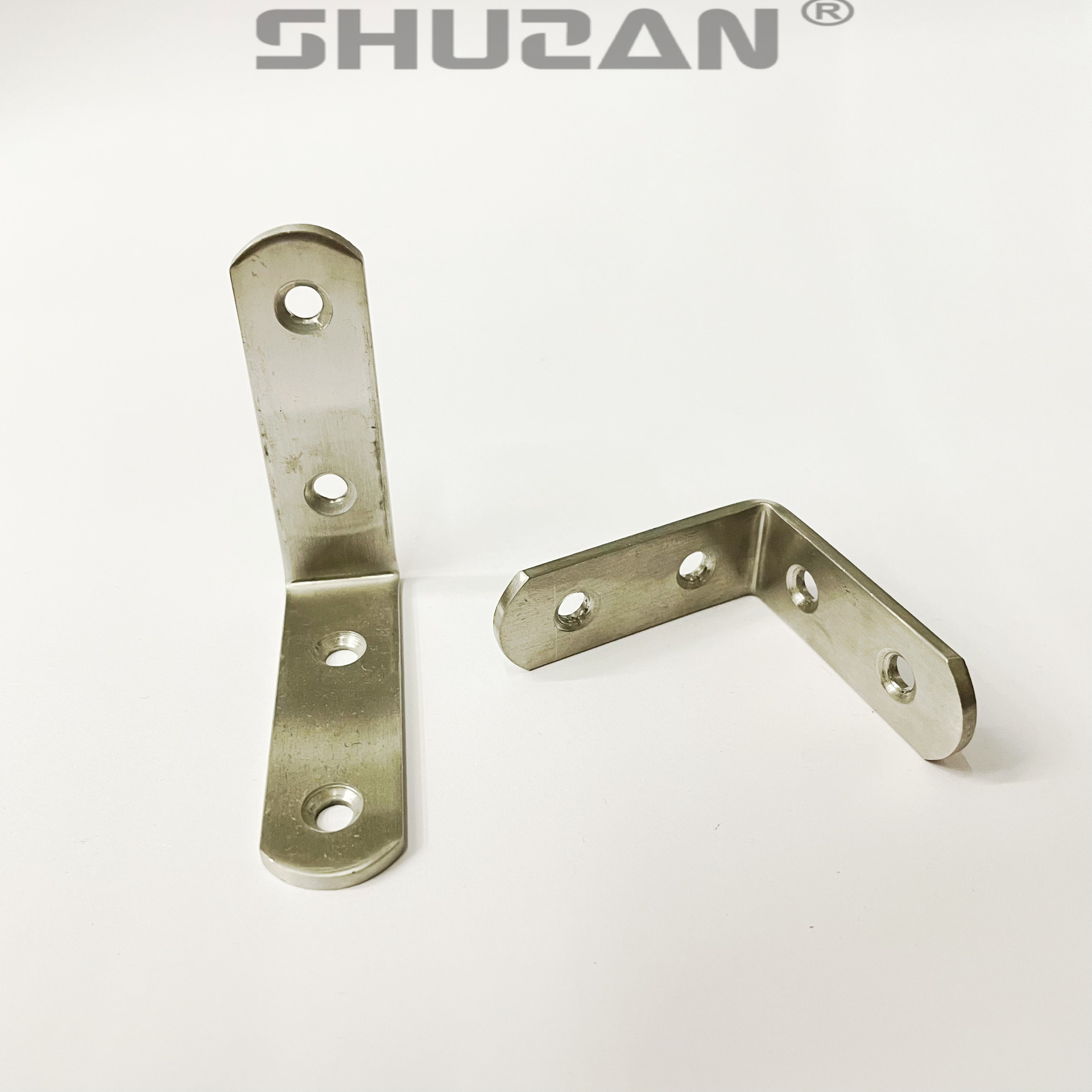 Shuzan brand direct sales stainless steel thickened Angle codes, 90-degree right-angle fixators, L-shaped bracket connectors, furniture general hardware accessories XH-003, and other general hardware accessories details Picture