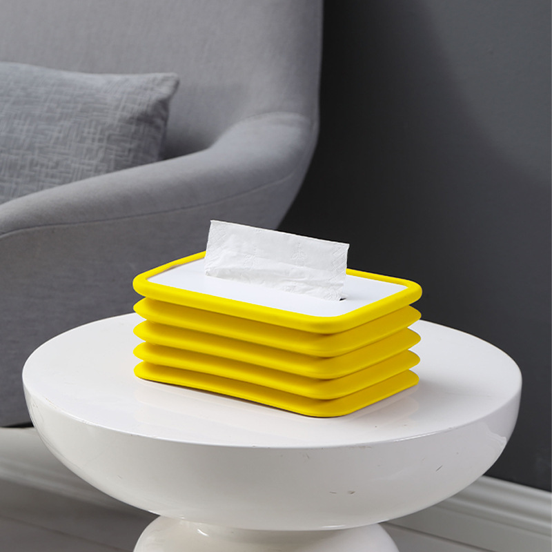 Desktop anti-drop tissue box