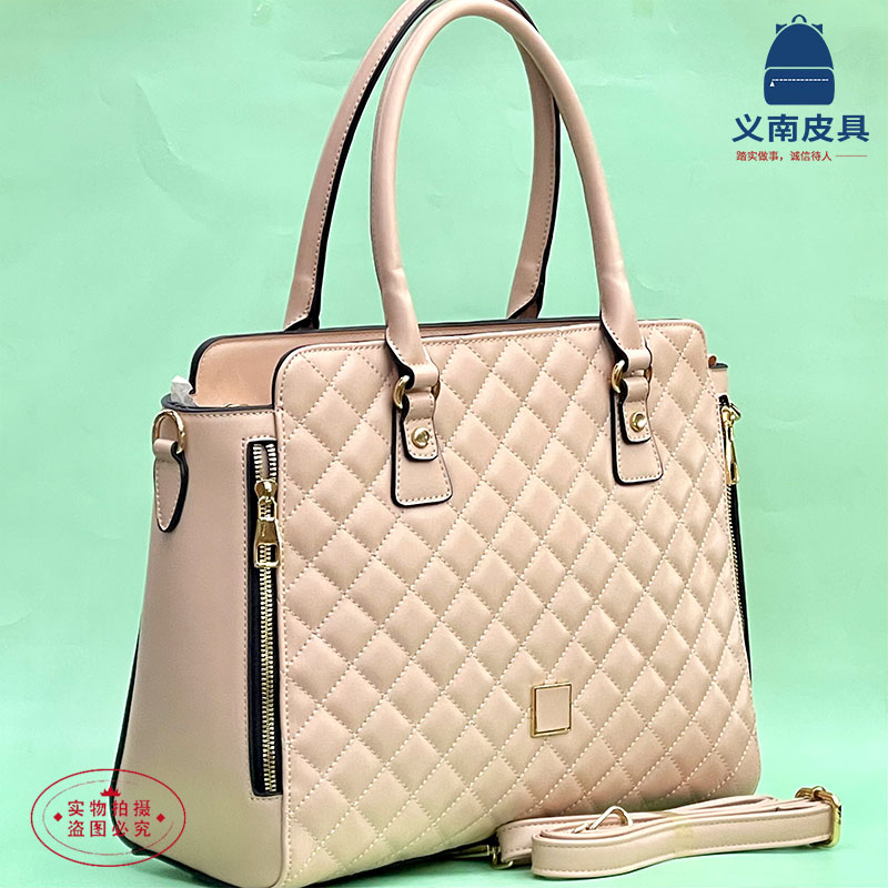 包包女复古2022新款双层大容量单肩斜跨包简约pu软皮女士手提包