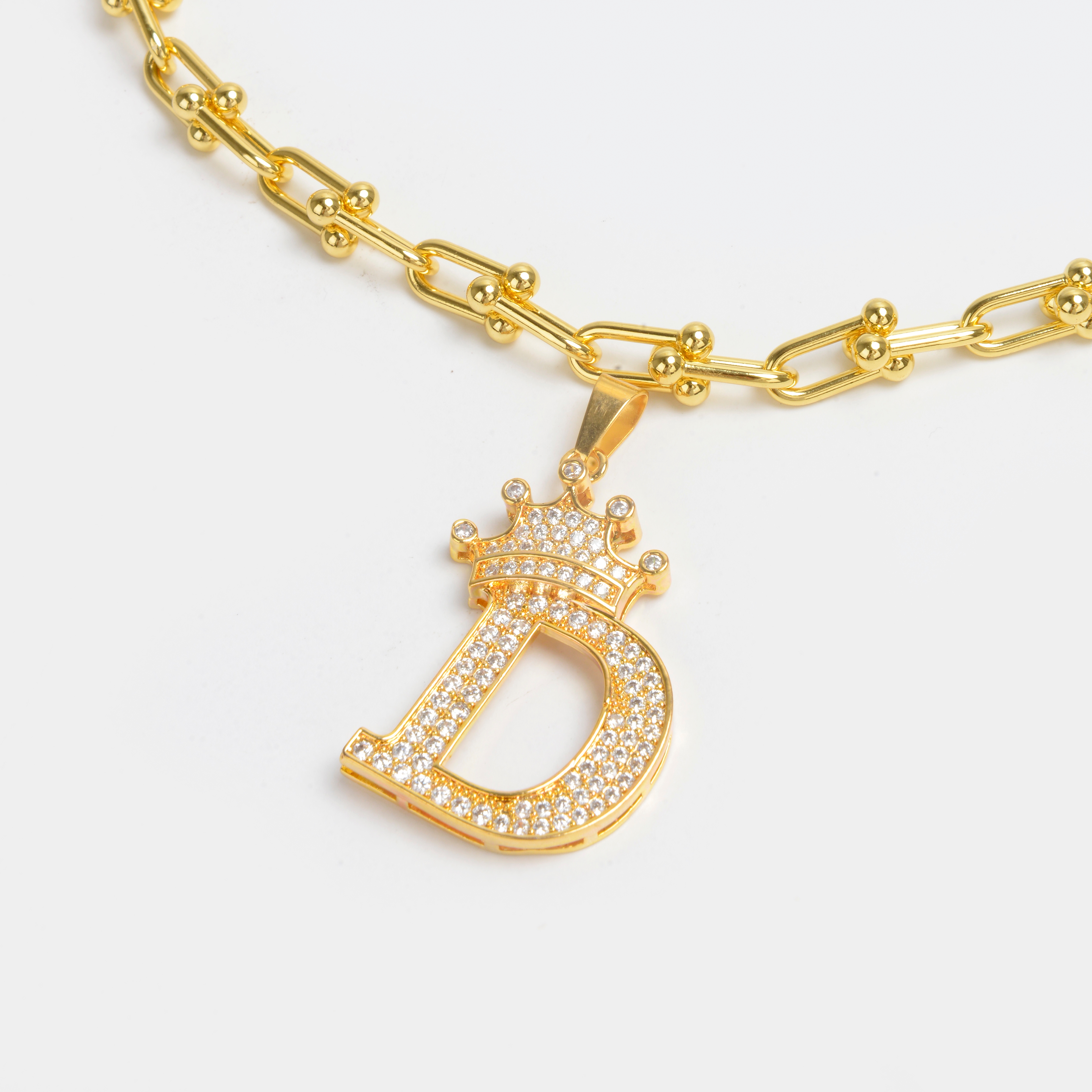 2022 nuevo alfabeto chapado en oro collar con diamantes collar de red red 2