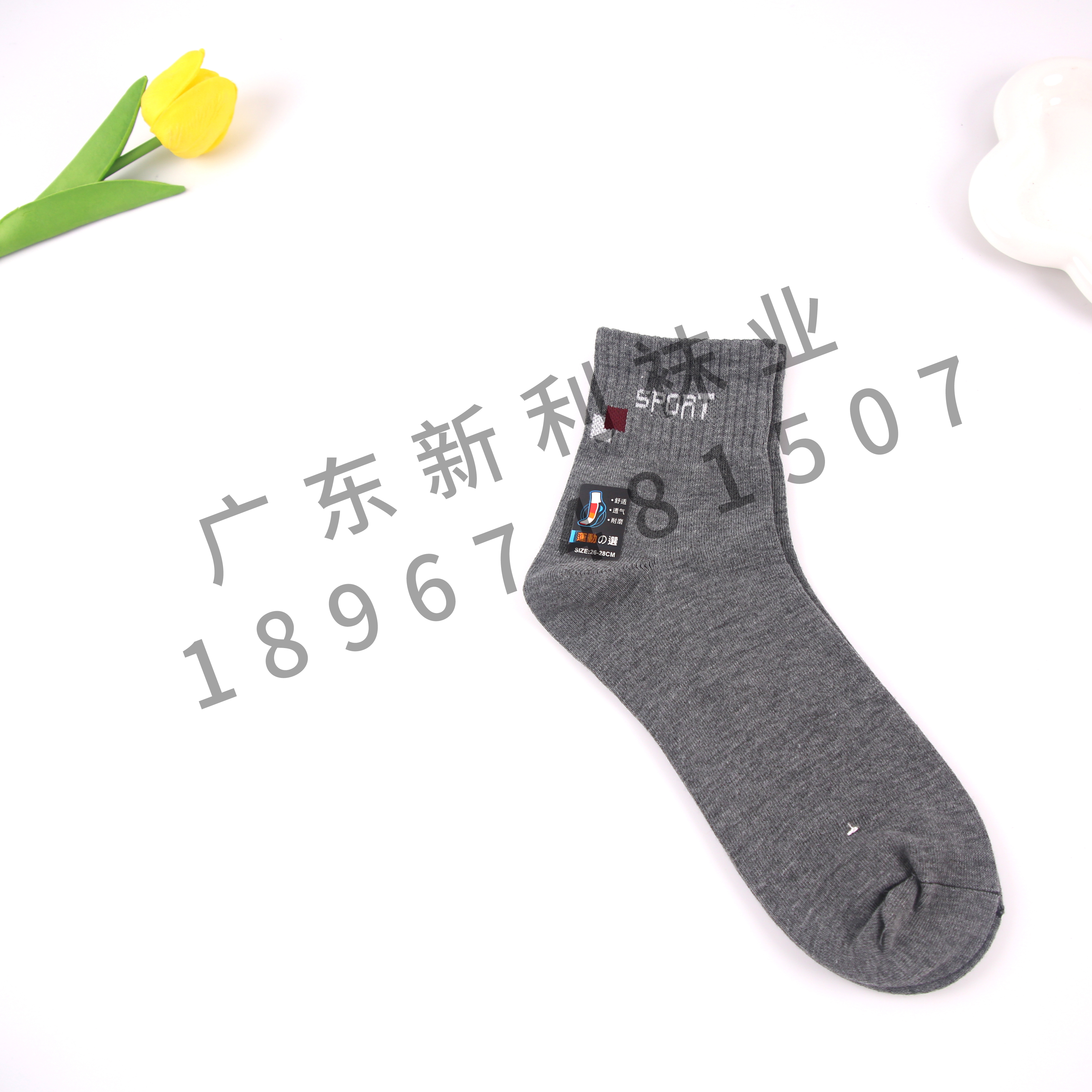 袜子/短袜/男袜白底实物图