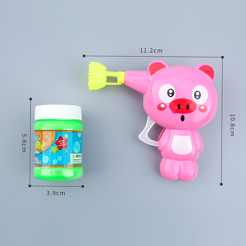 Children's outdoor interactive toys, inertial mixed bubble guns, soapberry bubble liquid, safe and non-toxic, foreign trade cross-border street stall night market supply manufacturer Dongqing Toy Factory Specification image