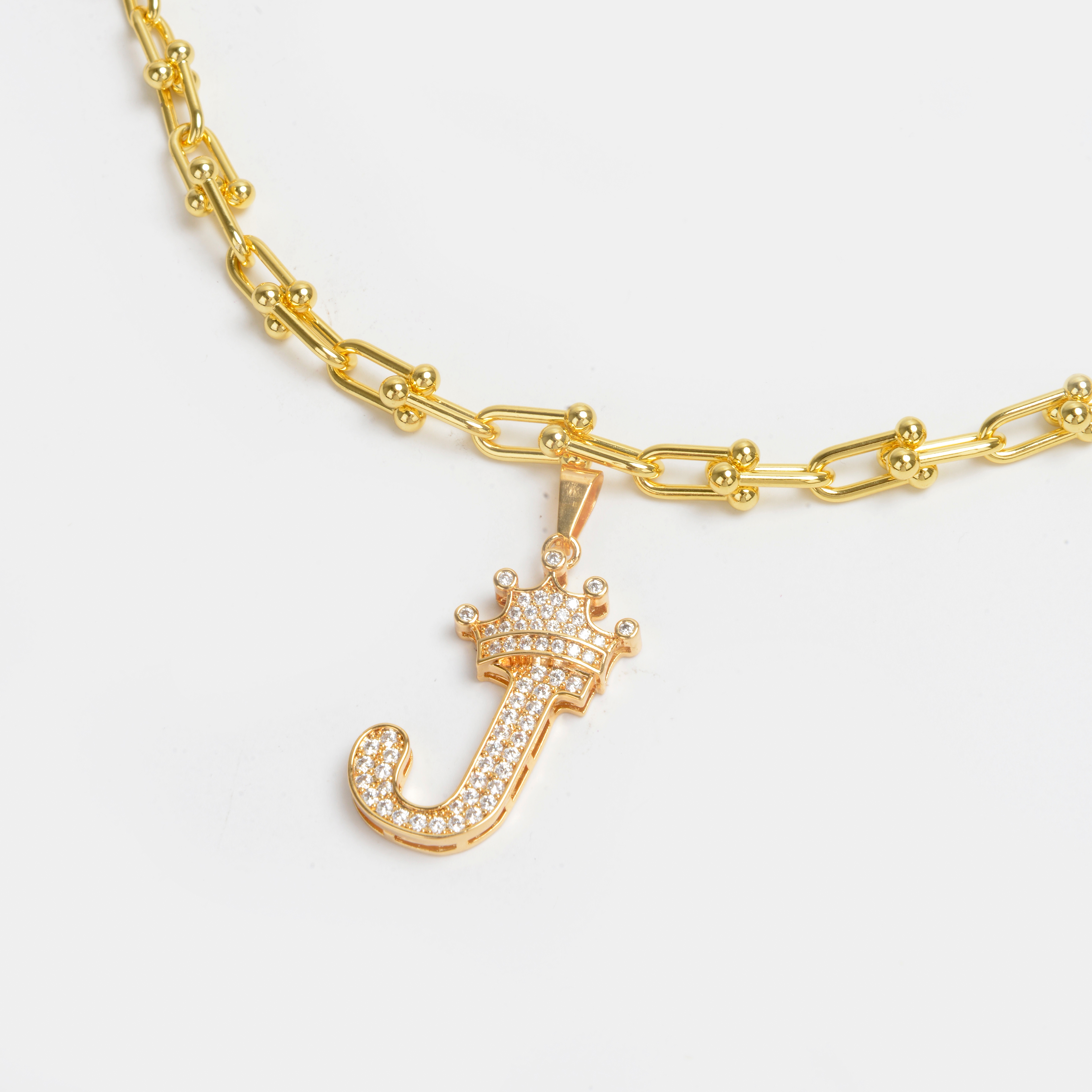 2022 nuevo alfabeto chapado en oro collar con diamantes collar de red 9