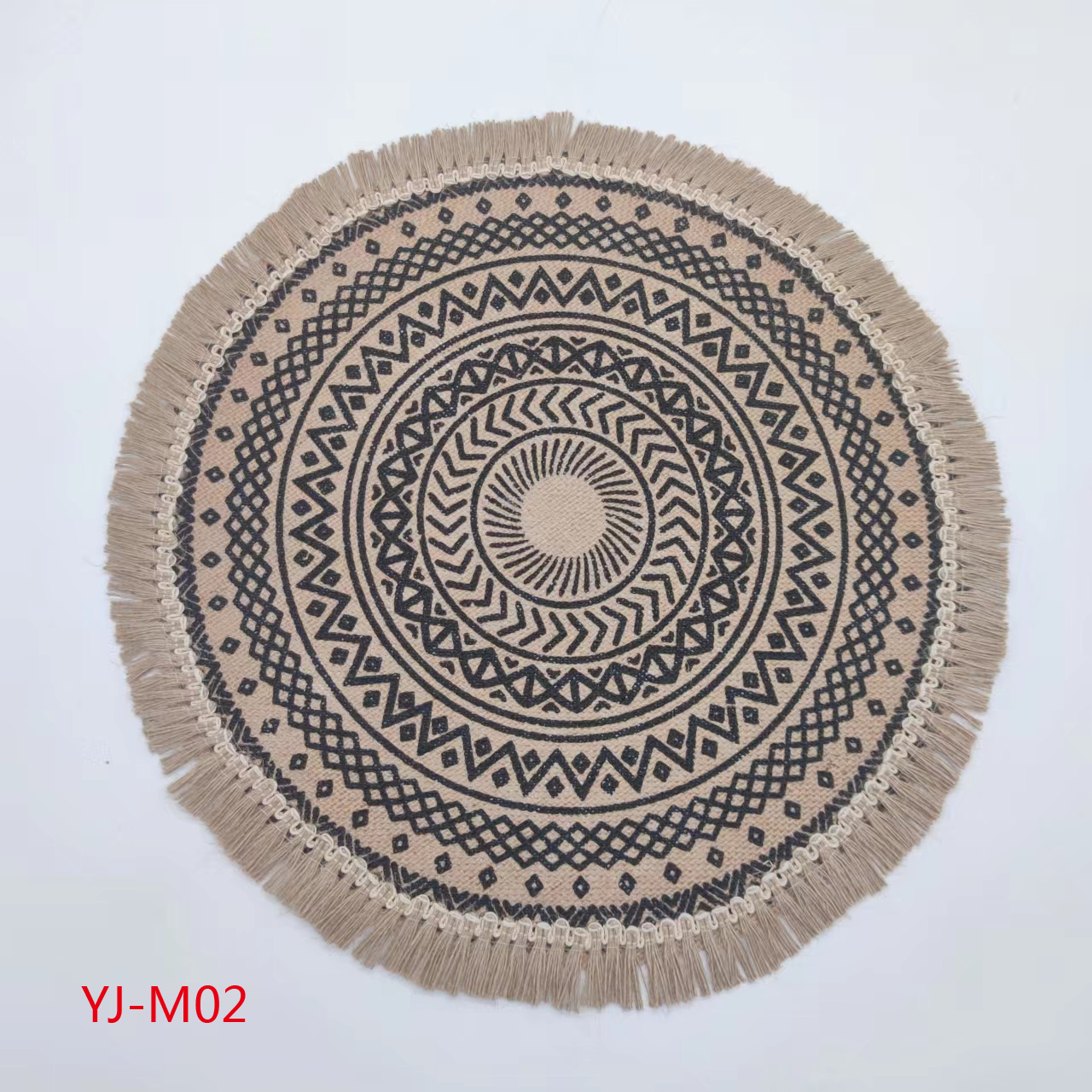 Yijia InS-style Nordic woven coasters, placemats, jute and cotton heat insulation pads, pvc tablecloths for dining tables, waterproof and oil-resistant Western-style placemats, export quality for foreign trade details Picture
