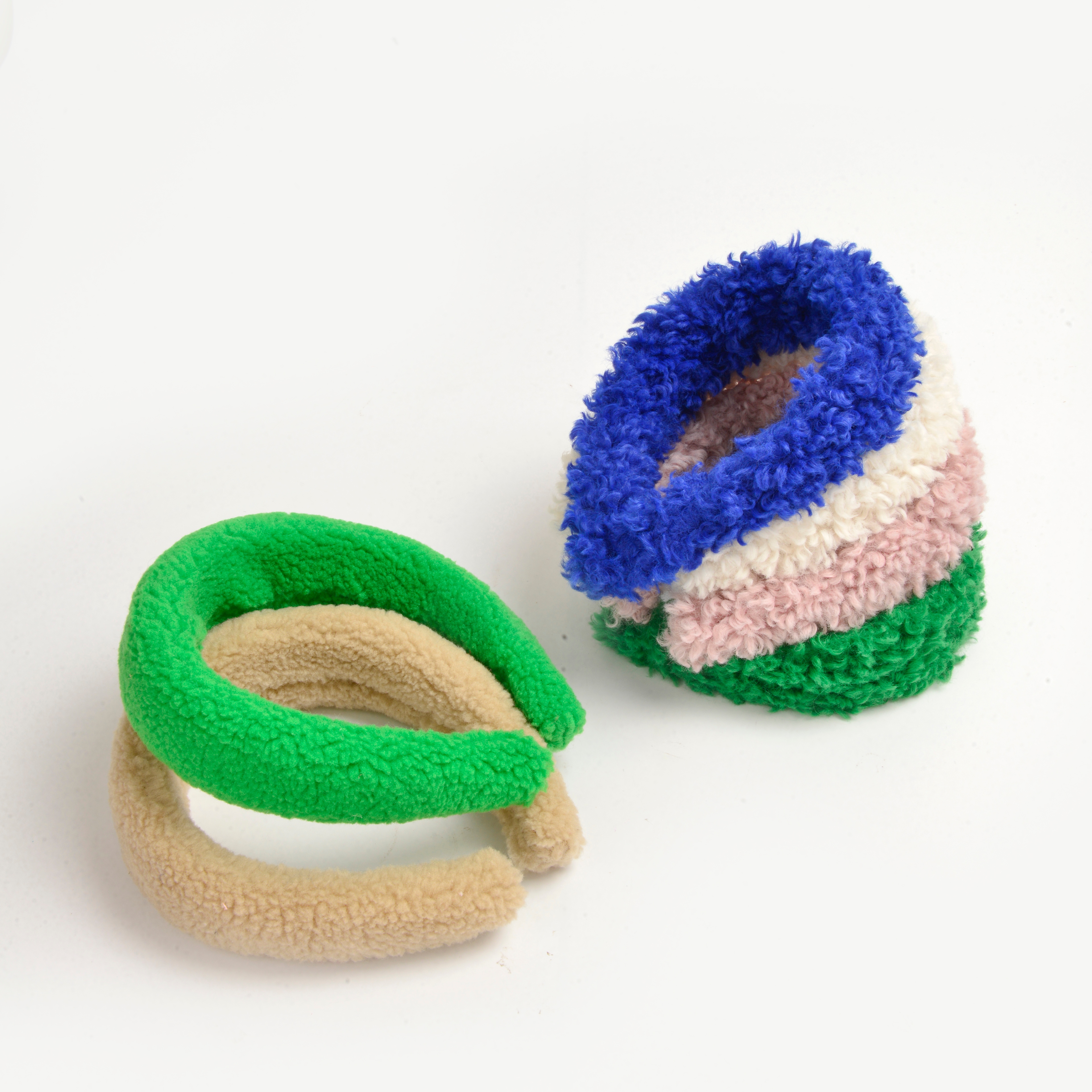 2022 New trendy, elegant, simple and retro solid color hair band, plush hair band