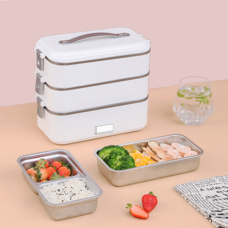 Caja bento calentada doble capa