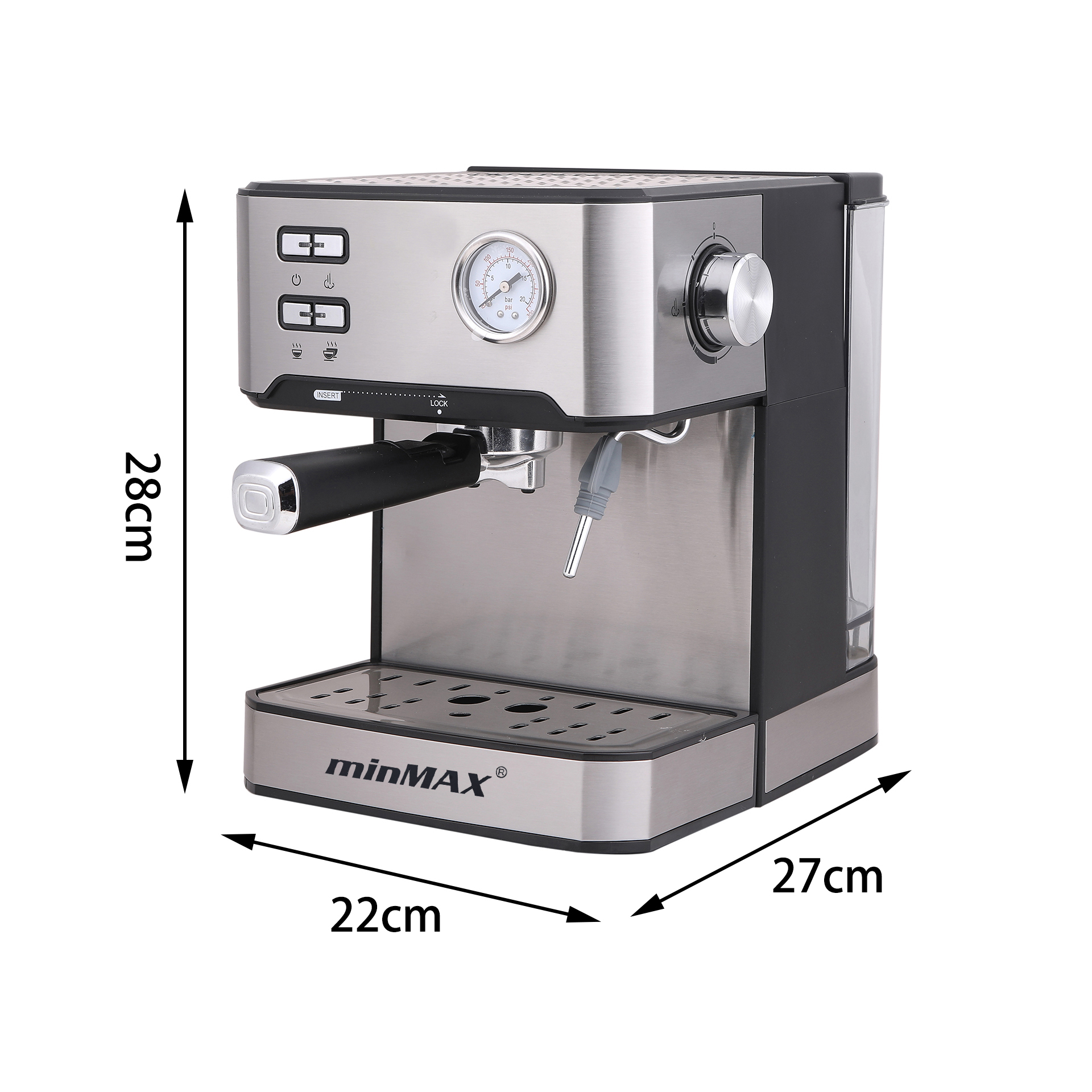 The new minMAX coffee machine 6836 is a semi-automatic Italian steaming and brewing coffee machine directly supplied by the manufacturer details Picture