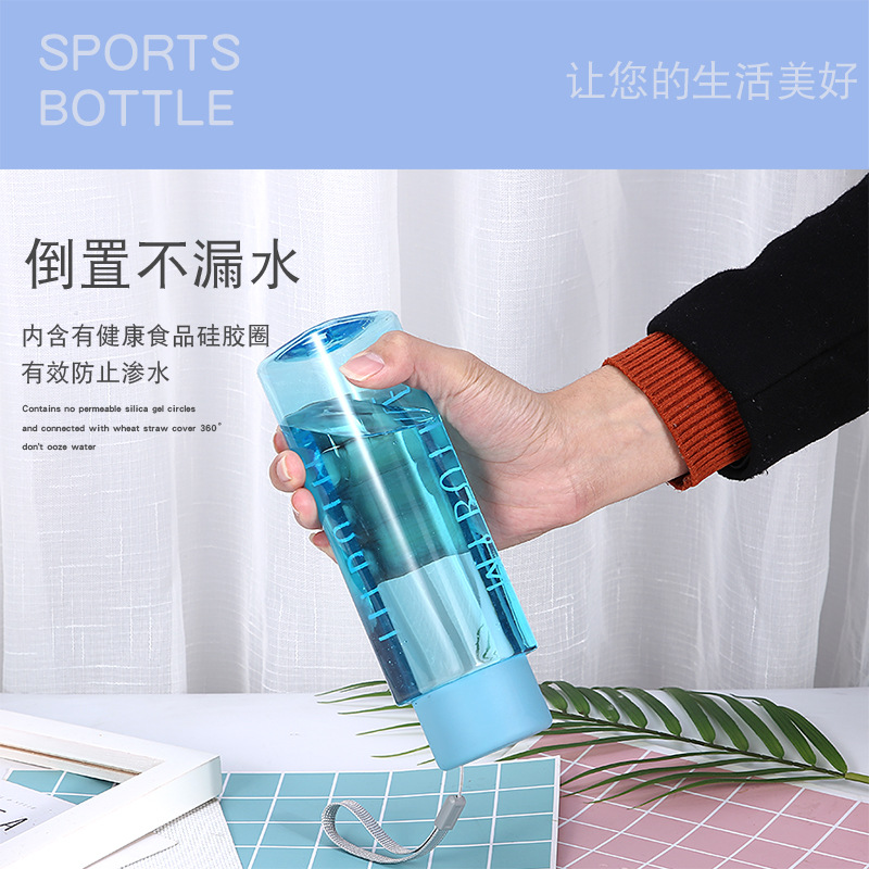 Frosted creative large-capacity water bottle Specification image