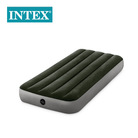 INTEX64106绿色单人植绒线拉空气床略小户外野营充气床垫车载床垫