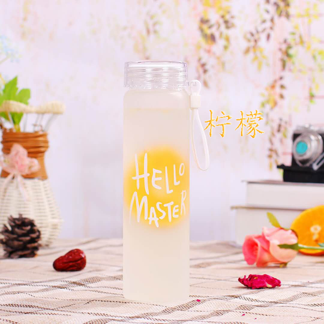 Creative frosted glass water cup Application Scenario