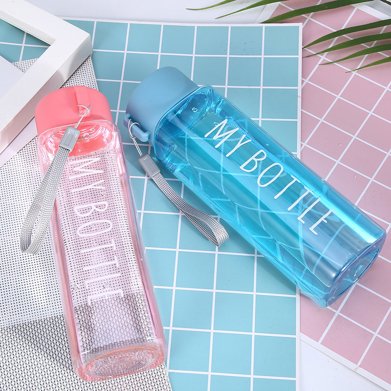 Frosted creative large-capacity water bottle