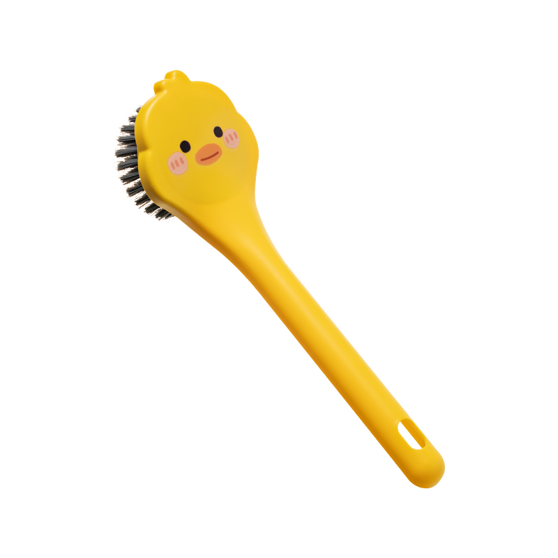 Little Yellow Duck pot wash brush, long-handled kitchen household dishwashing and cleaning ball brush, cup brush, cute duck brush, pot and sink cleaning wonder Item Picture