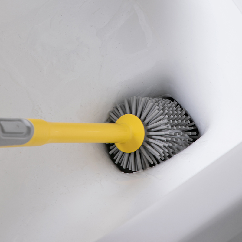 Creative long-handled liquid toilet brush, household hanging toilet brush, bathroom no blind spots silicone toilet brush set Specification image