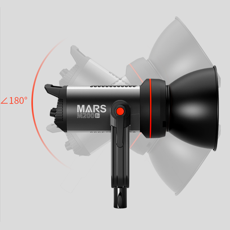 捷宝Mars M200D 单色温LED摄影像高亮美颜直播补光灯摄影摄像影棚灯人像发丝拍照柔光灯美食补光灯详情图2