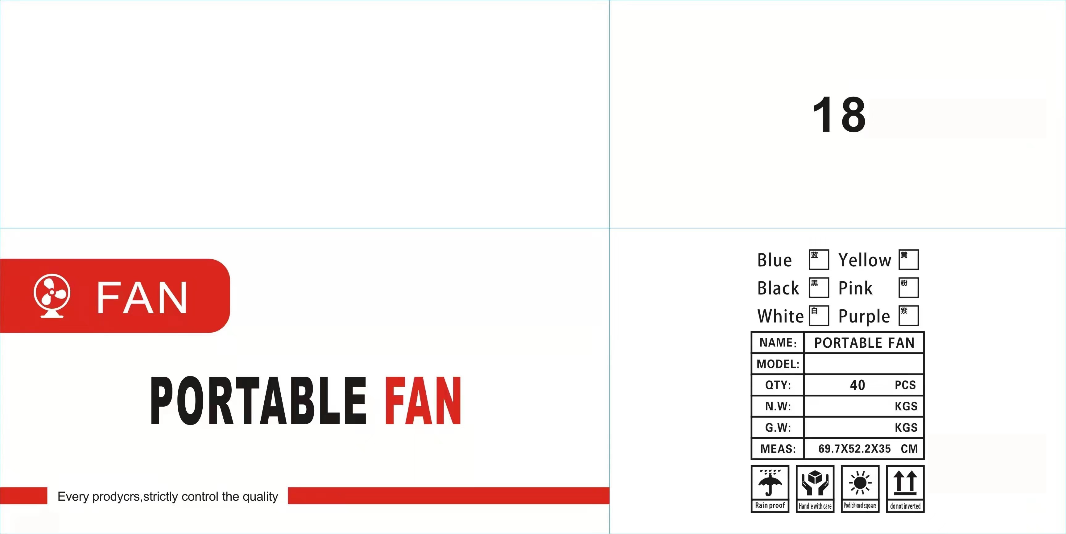 Retractable portable electric fan details Picture
