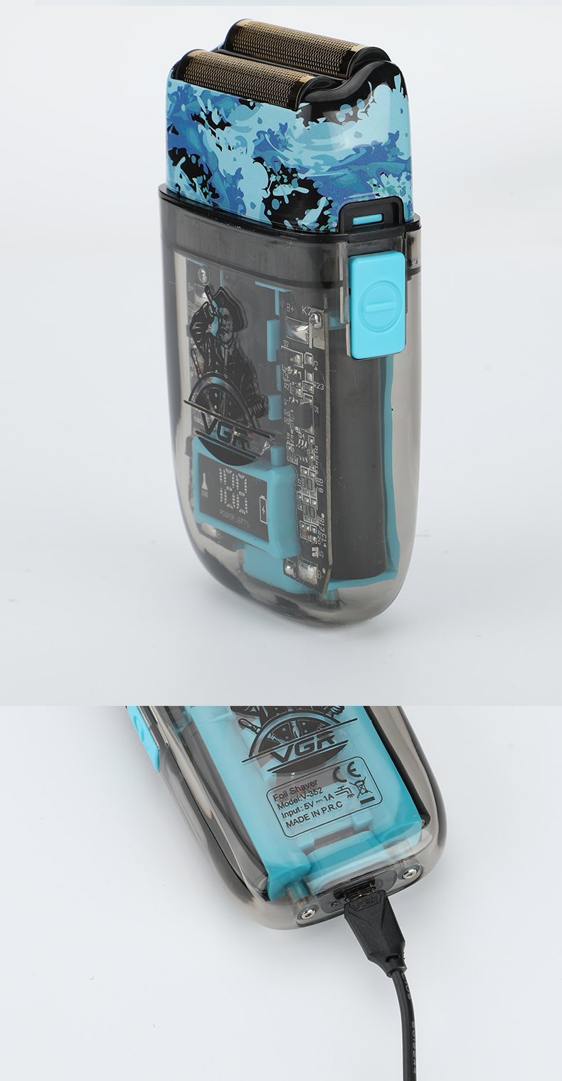 V-352 剃须刀 往复式电动剃须刀 跨境电商USB充电剃须详情6
