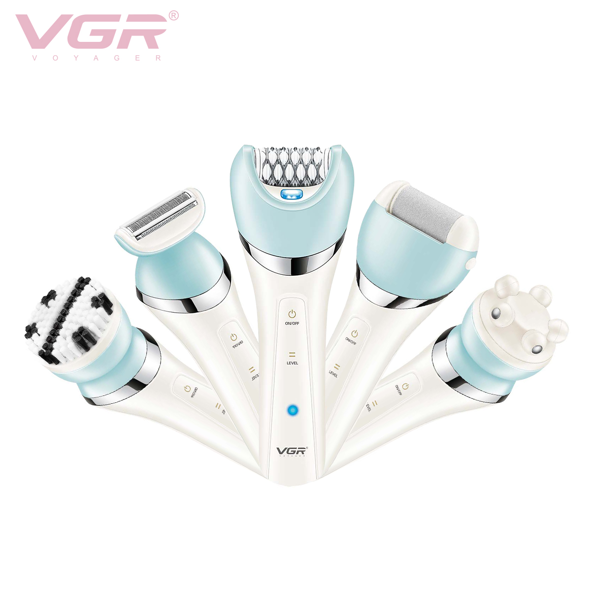 VGR703 Multi-functional Women's Hair Removal Device, armpit hair scraping Magic Tool, Hair Shaving device, Electric hair pulling device, hair removal instrument set