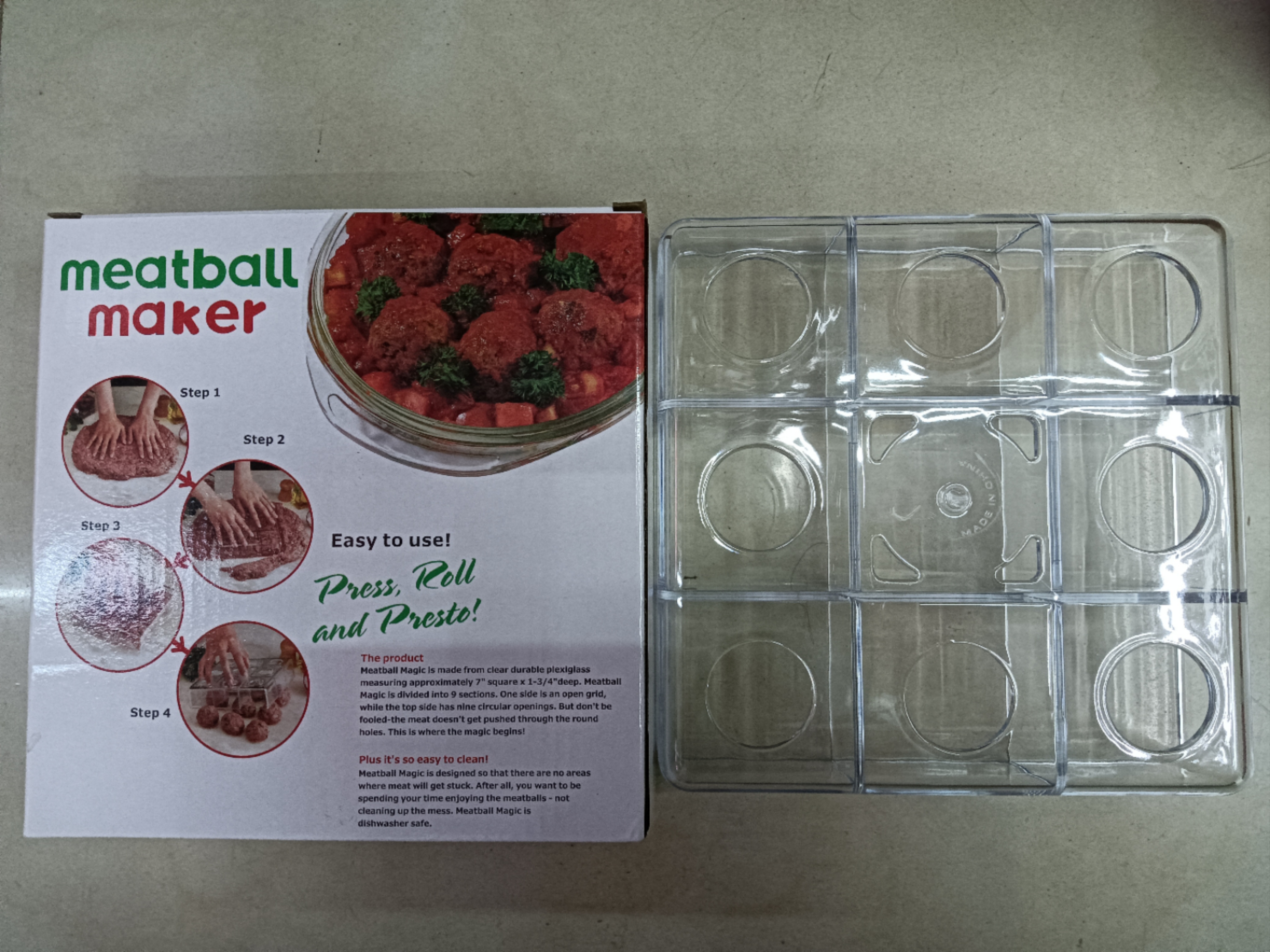 Kitchen gadget meatball mold