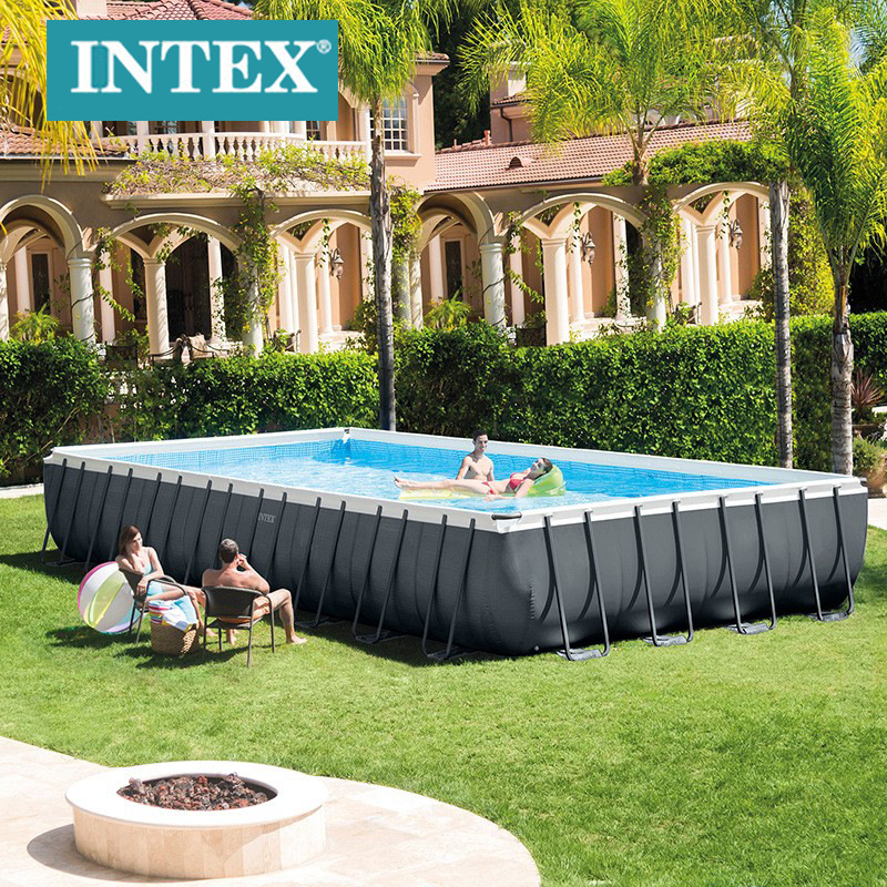 INTEX26364夏季家居充气游泳池 7米家庭大号戏水池 水上乐园批发