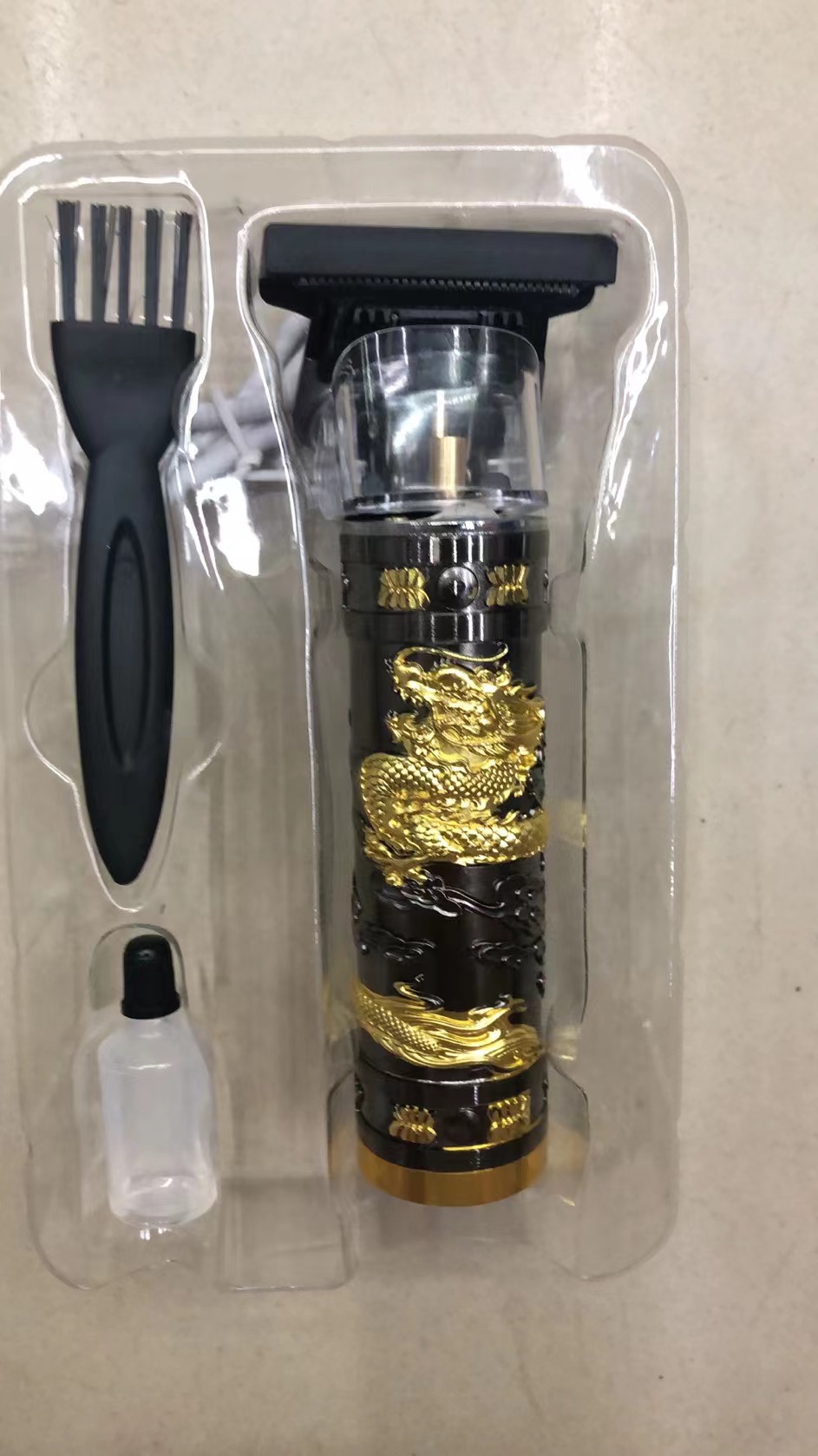 The TV hit Buddha Head Hair clipper, Dragon and Phoenix Hair Clipper, USB dock, 800 mah, 18650 high-quality lithium battery, durable Specification image