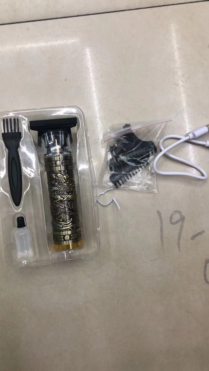 The TV hit Buddha Head Hair clipper, Dragon and Phoenix hair clipper, USB direct charging, 800 mah, 18650 high-quality lithium battery, durable Specification image