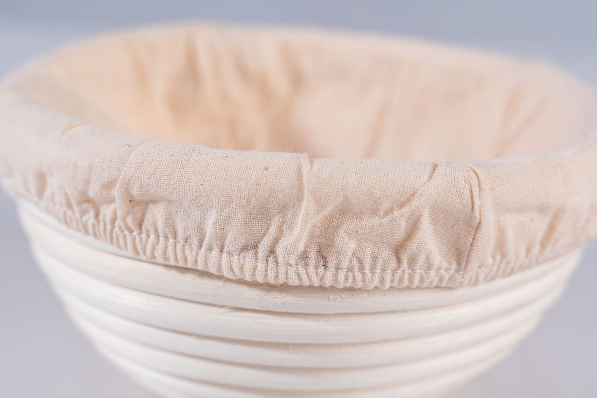 Wicker bread fermentation basket details Picture