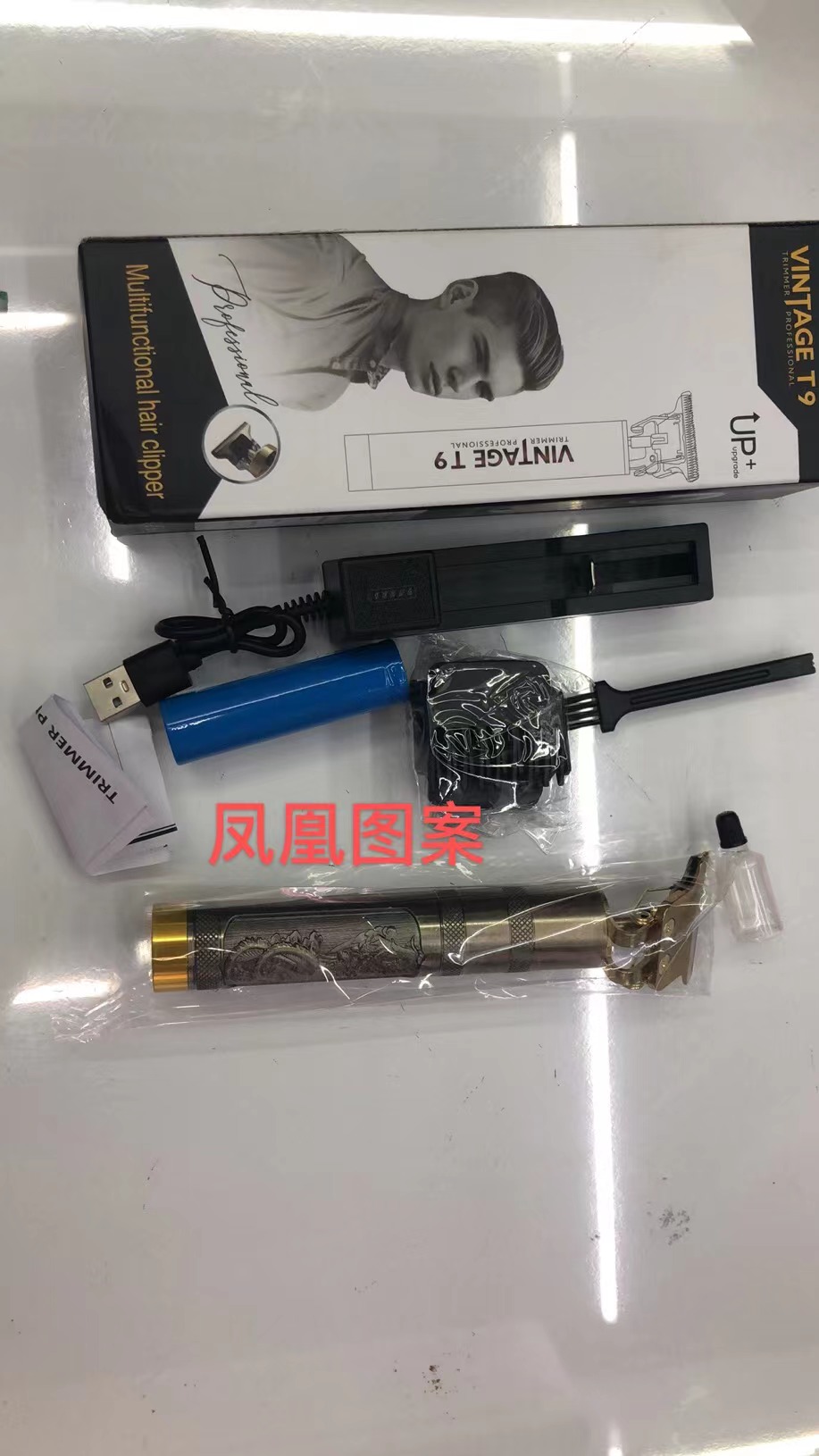 The TV hit Buddha Head Hair clipper, Dragon and Phoenix Hair Clipper, USB dock, 800 mah, 18650 high-quality lithium battery, durable