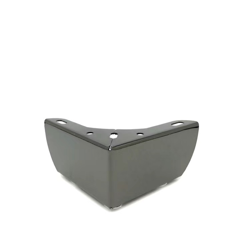 Right-angle sofa legs, flower-free iron sofa legs, variegal-colored gold hardware furniture legs, black and white kitchen cabinet legs Application Scenario