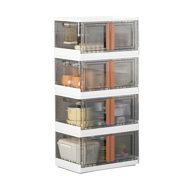 Multi-layered floor-standing kitchen storage cabinet Application Scenario